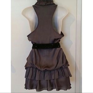 Beautiful racer back charcoal dress